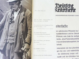 "Deutsche Reiterhefte" Heft 8  in 1939