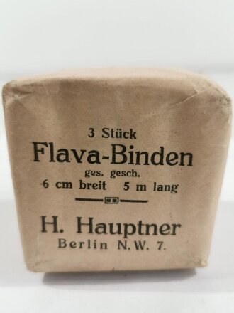 3 Stück " Flava-Binden" H.Hauptner Berlin