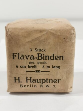 3 Stück " Flava-Binden" H.Hauptner Berlin