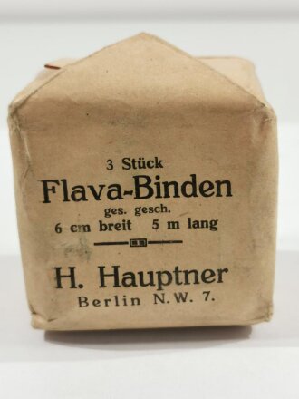 3 Stück " Flava-Binden" H.Hauptner Berlin