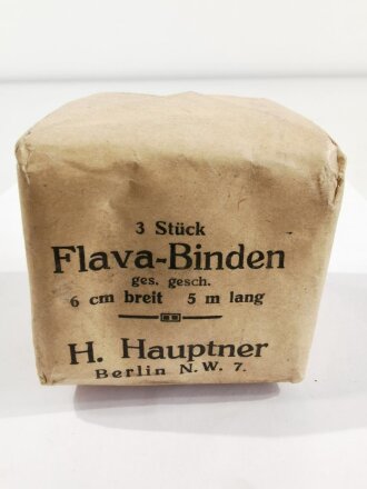 3 Stück " Flava-Binden" H.Hauptner Berlin