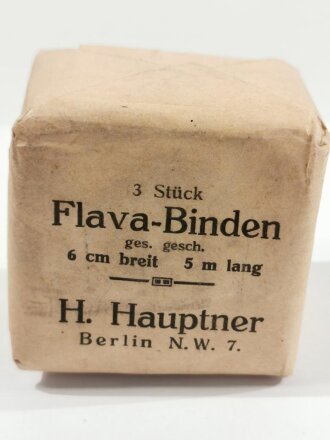 3 Stück " Flava-Binden" H.Hauptner Berlin