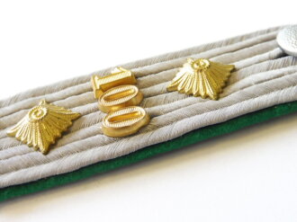 Einzelnes Schulterstück eines Hauptmann  im Gebirgsjäger Regiment 100