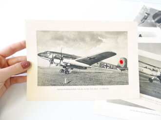 "Heinkel Flugzeuge im Einsatz bei der Luftwaffe" 14 gedruckte Werkfotos in Mappe , DIN A5