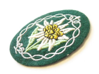 Gebirgsjäger, Edelweiss für die Feldbluse