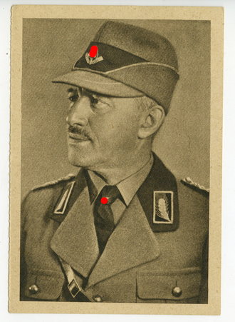 WHW 1933/34, Ansichtskarte Konstantin Hierl, Leiter des Freiwilligen Arbeitsdienstes