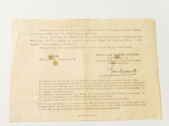 Bulgarien 2. Weltkrieg, Verleihungsurkunde für die Bulgarische Kriegserinnerungsmedaille datiert 1938. Dazu die Medaille sowie drei weitere Dokumente