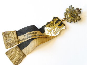 Preußen, Landeskriegerverband Mitgliedsabzeichen mit Jubiläums Abzeichen für 50 jährige Mitgliedschaft in der Ausführung bis 1918