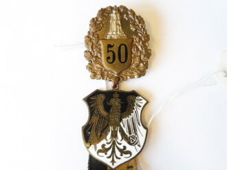 Preußen,  Landeskriegerverband Mitgliedsabzeichen mit Jubiläums Abzeichen für 50 jährige Mitgliedschaft in der Ausführung ab 1918
