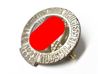 Ehrennadel des Gaues Hessen-Nassau zur Erinnerung an die Kampfzeit mit Jahreszahl 1931 1932 ( Hüsken 07.06.05/2 )