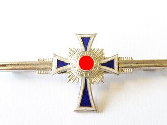 Ehrenkreuz der deutschen Mutter in silber, Miniatur 22mm , Variante als 55mm Breite Brosche