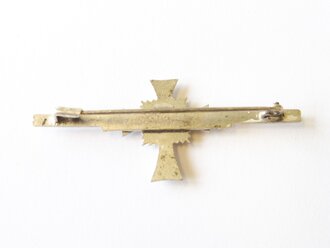 Ehrenkreuz der deutschen Mutter in silber, Miniatur 22mm , Variante als 55mm Breite Brosche