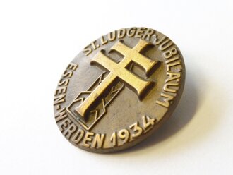 Blechabzeichen St. Ludger-Jubiläum Essen-Werden 1934