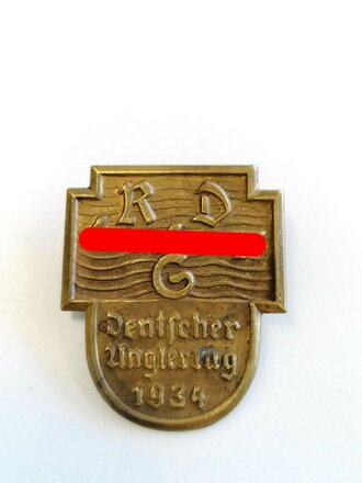 Blechabzeichen RDG Deutscher Anglertag 1934