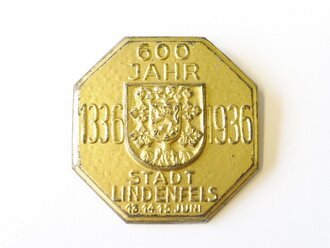 Blechabzeichen 600 Jahr Stadt Lindenfels 13.-15. Juni 1936