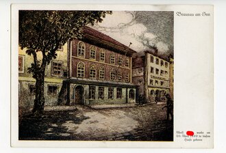 Propagandakarte Das Geburtshaus Adolf Hitlers, Braunau am...