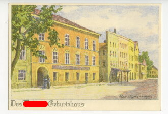Propagandakarte Des Führers Geburtshaus, Braunau am Inn, Druck und Verlag von Stockinger & Morsack