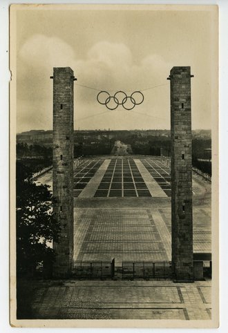 Ansichtskarte Reichssportfeld, Amtliche Olympia Postkarte
