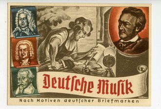 Ansichtskarte Deutsche Musik - Nach Motiven Deutscher Briefmarken, datiert 1941