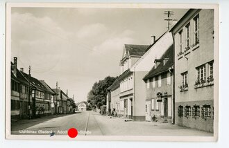 Ansichtskarte Lichtenau (Baden) - Adolf-Hitler Straße, datiert 1939