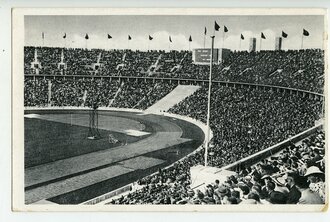 Ansichtskarte Reichssportfeld, Deutsche Kampfbahn, datiert 1938