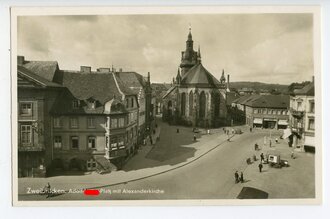 Ansichtskarte Zweibrücken: Adolf-Hitler-Platz mit...