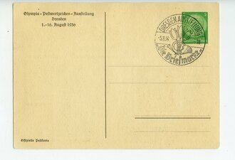 Ansichtskarte Deutsche Familie - Nach Motiven deutscher Briefmarken, datiert 1936