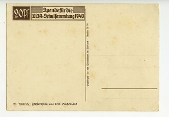 Willrichkarte Förstersfrau aus dem Buchenland, datiert 1939