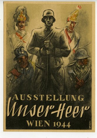 Ansichtskarte " Ausstellung Unser Heer Wien 1944"