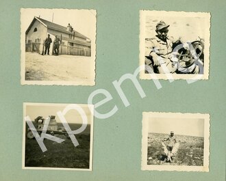 Afrikakorps, Fotoalbum eines Heeresangehörigen ab 1941. Die Fotos alle kleinformatig, eingeklebt.