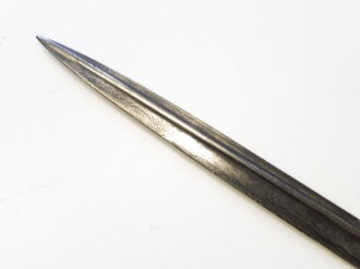 Sachsen Säbel für Artillerie M1874, Eisenhauer Damaststahlklinge mit Ätzung