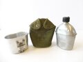 U.S. 1951 dated canteen cover with 1944/45 dated cup and bottle