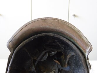 Preußen, Helm für Mannschaften Jäger zu Pferd, Hersteller  Helbing Sackewitz 1916. gereinigtes, leicht narbiges Stück, bei Kinnriemen ist mindestens das Leder neuzeitlich