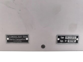 Gleichrichter "SGL E 0,17/2" zum Lorenz 40 Watt Sender  der Kriegsmarine. Funktion nicht geprüft