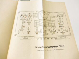 Beschreibung "Kreuzrahmen Goniometer Bordpeilanlage nach Bauvorschrift der Kriegsmarine mit Peilüberlagerungsempfänger T8L39"  63 Seiten plus Anlagen