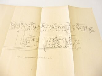 Beschreibung des Überlagerungsempfängers T 9 k 39 ( Main ) vom März 1944. Din A4, 47 Seiten plus Anlagen