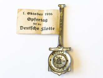 Spendenabzeichen " 1. Oktober 1916 Opfertag für die Deutsche Flotte"