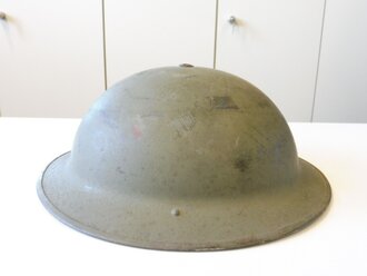 British 1943 dated steel helmet , original paint, liner...