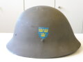 Schweden, Stahlhelm M26, zum Teil überlackiertes Stück