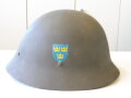 Schweden, Stahlhelm M26, zum Teil überlackiertes Stück