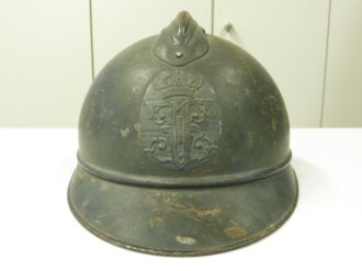 Rumänien, Stahlhelm M15, Originallack, innen leider...