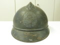 Rumänien, Stahlhelm M15, Originallack, innen leider unschlau beschriftet