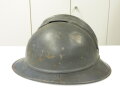 Rumänien, Stahlhelm M15, Originallack, innen leider unschlau beschriftet