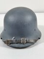 Leichtmetallhelm Deutsch 2. Weltkrieg, blauer Originallack