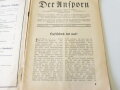 Luftschutz, Heft "Der Ansporn", datiert 6. Januar 1934, Heft1, Umschlag gerissen, 64 Seiten