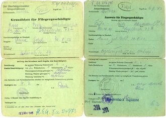 Ausweis und Grundblatt für Fliegergeschädigte...
