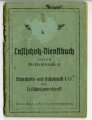 Luftschutz Dienstbuch zugleich Personalausweis, datiert 1944, Luftschutz-Warnkommando VI/18 Münster/Westf., Einband löst sich