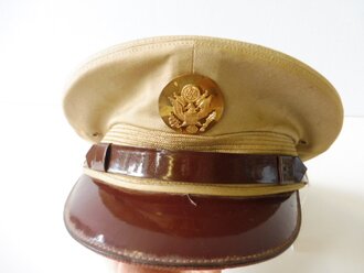 U.S. Army WWII Enlisted mens cap service, khaki.