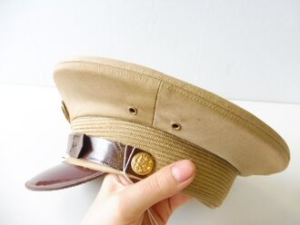 U.S. Army WWII Enlisted mens cap service, khaki.