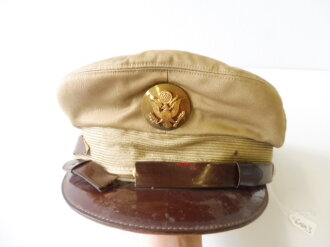 U.S. Army WWII Enlisted mens cap service, khaki.